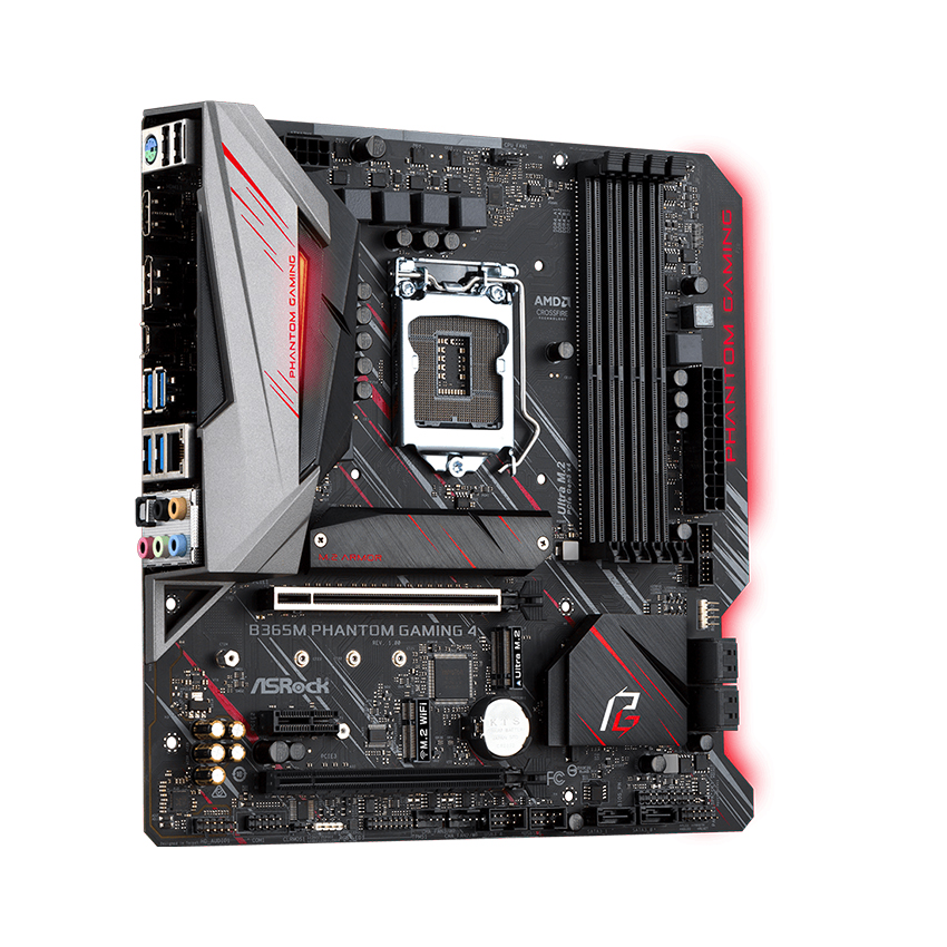 Mainboard ASROCK B365M Phantom Gaming 4 (Intel B365/Socket 1151/mATX/4 khe Ram DDR4)