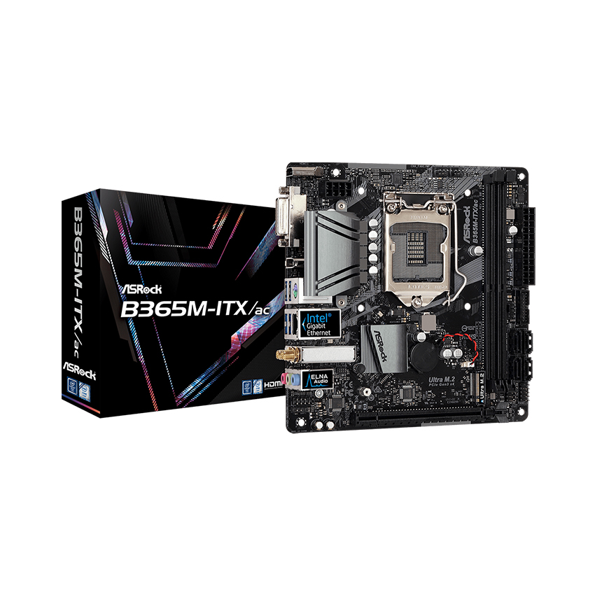 Mainboard ASROCK B365M-ITX/ac (Intel B365/Socket 1151/2 khe Ram DDR4)