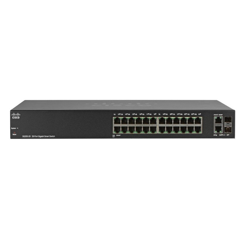 Switch Cisco SG220-26-K9-EU 24 10/100/1000 ports + 2 Gigabit RJ45/SFP combo port