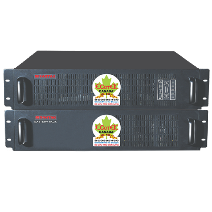 UPS Santak True On-line 2KVA C2KR- lắp trong tủ rack