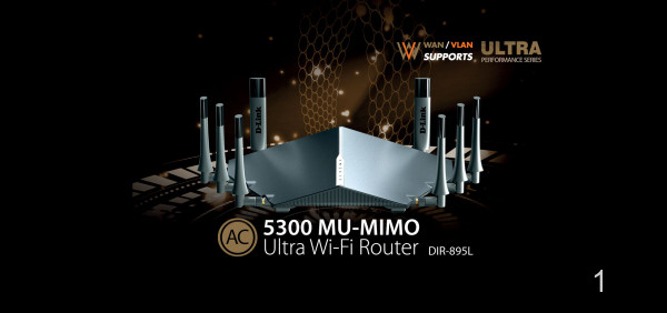 Router Wifi D-Link DIR-895L (Xám)