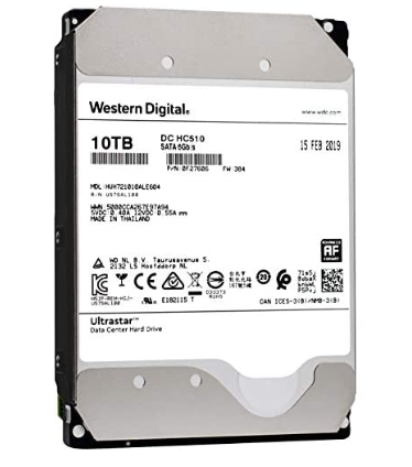 Ổ cứng PC WD Enterprise Ultrastar DC HC510 (10TB/3.5 inch/SATA3 6GB/s 7200RPM/256MB Cache)