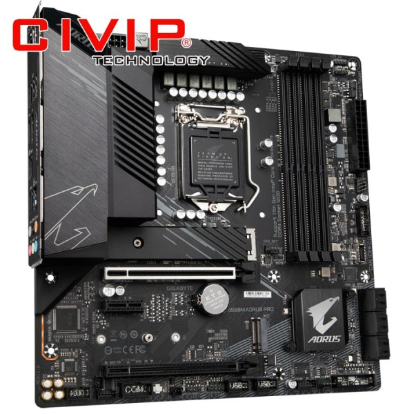 Mainboard Gigabyte B560M AORUS PRO (Chipset B560, Intel LGA 1200, DDR4, mATX, HDMI / DP)
