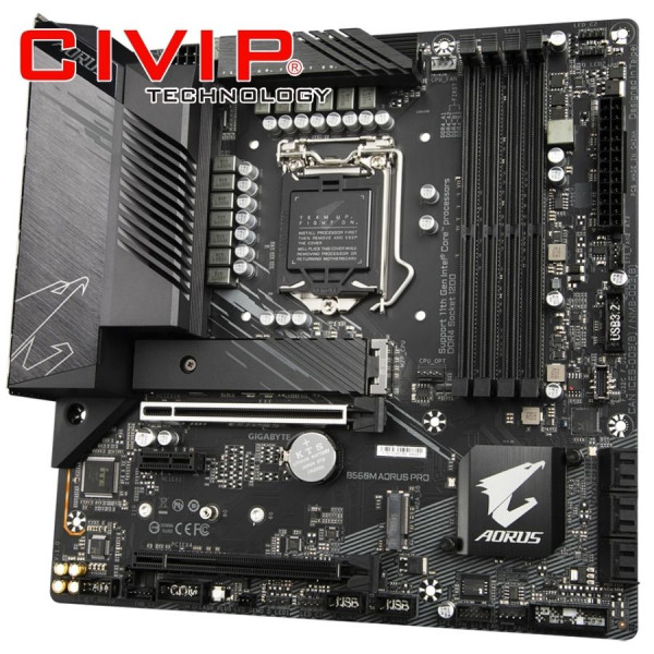 Mainboard Gigabyte B560M AORUS PRO (Chipset B560, Intel LGA 1200, DDR4, mATX, HDMI / DP)