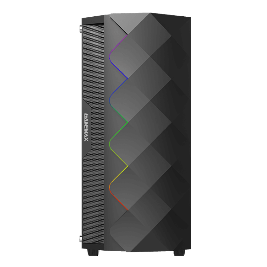 Vỏ Case  GAMEMAX Diamond (Mid Tower/Màu Đen/Led RGB)