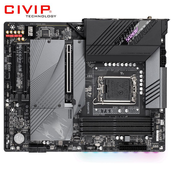 GIGABYTE B760 AORUS MASTER DDR4 (Chipset B760, Socket Intel LGA1700, DDR4, DP / HDMI, ATX)