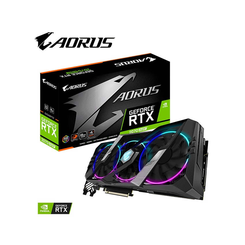 Card màn hình GIGABYTE RTX 2070 Super AORUS (8GB GDDR6/256-bit/HDMI+DP+Type-C)