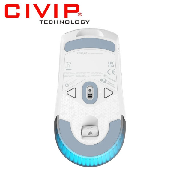Chuột gaming Corsair M75 WIRELESS Lightweight RGB - White