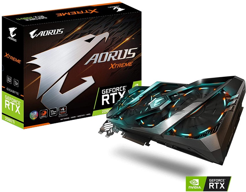  Card màn hình GIGABYTE AORUS RTX 2080 Ti XTREME (11GB GDDR6/352-bit/HDMI+DP+Type-C)