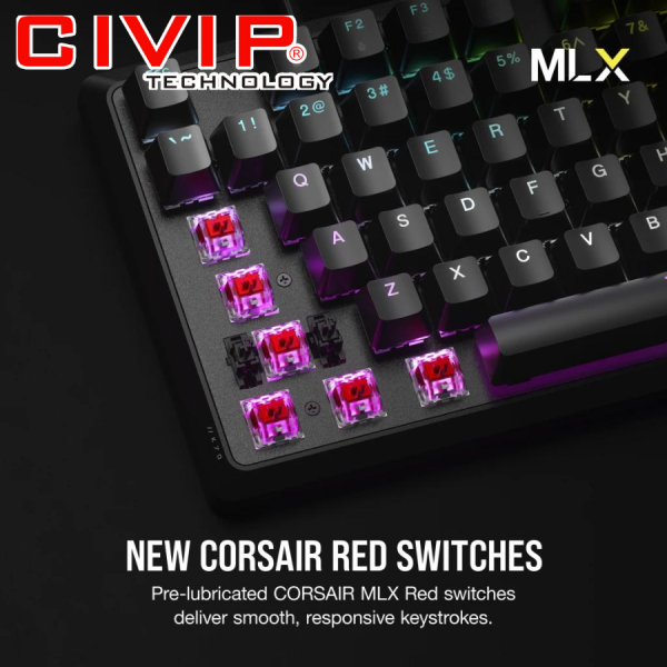 Bàn phím cơ có dây Corsair K70 CORE RGB - Black