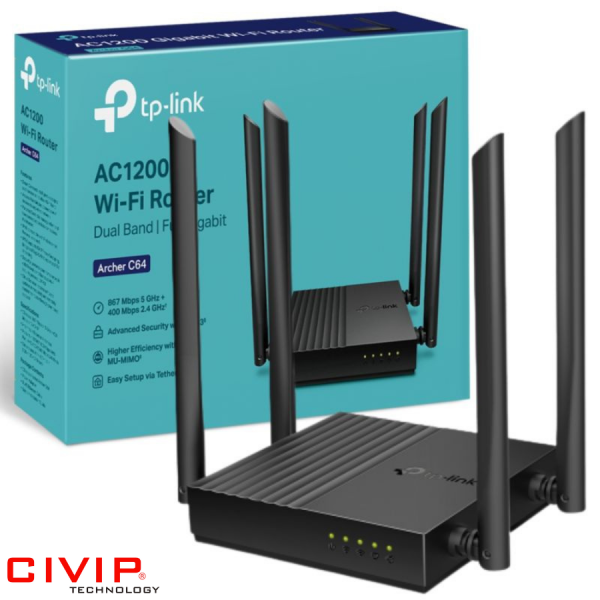 Router Wifi TPLink Dual Band Archer C64
