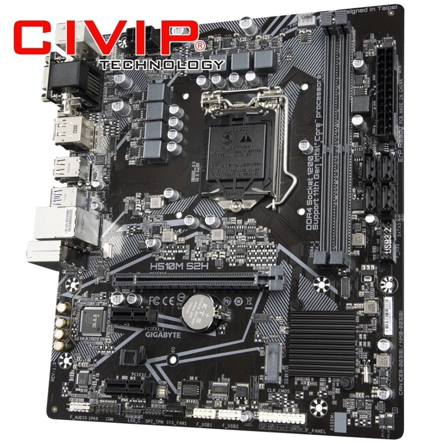 Mainboard Gigabyte GA-H510M S2H (Chipset H510, CPU Intel LGA 1200, DDR4, mATX, VGA / DVI / HDMI / DP)