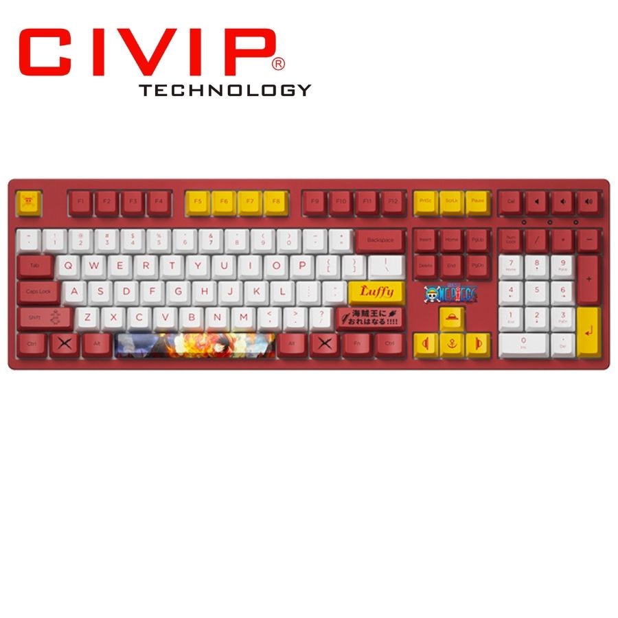 Bàn phím Akko 3108 V2 On Piece - Luffy (AKKO Orange switch)