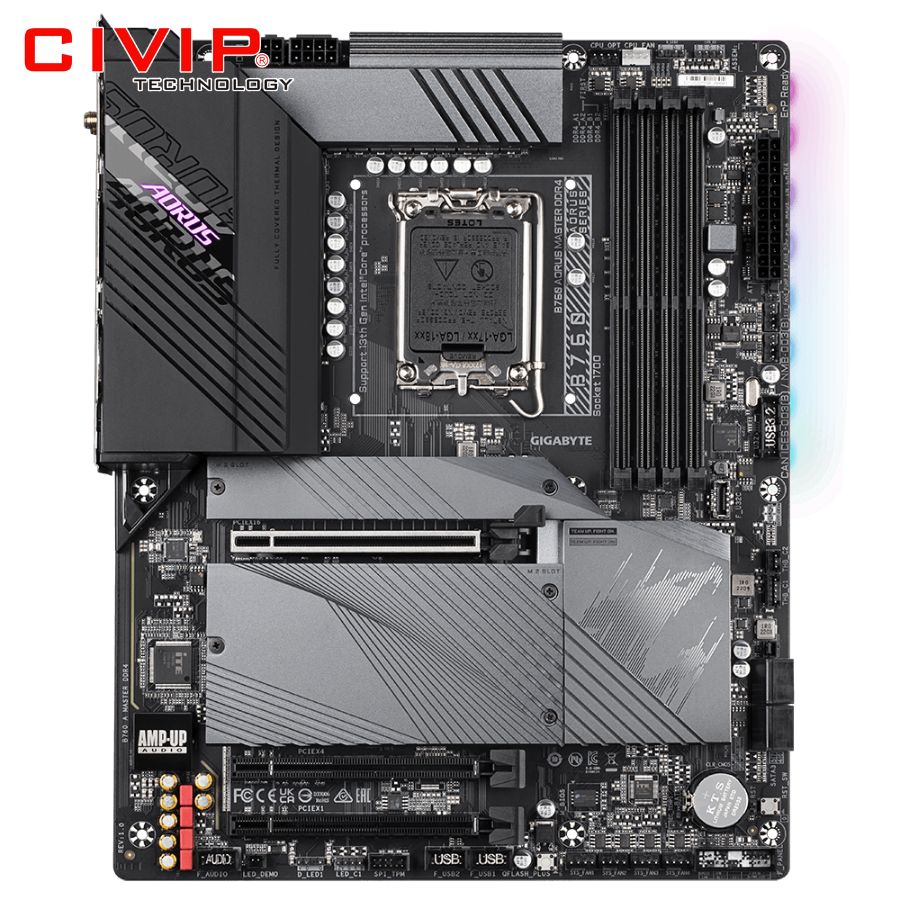 GIGABYTE B760 AORUS MASTER DDR4 (Chipset B760, Socket Intel LGA1700, DDR4, DP / HDMI, ATX)