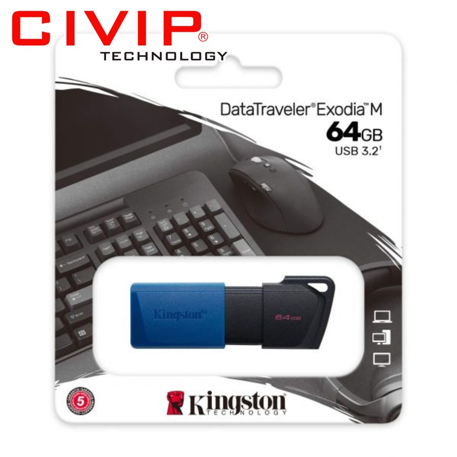 USB Kingston 64GB DataTraveler Exodia USB 3.2 (DTMX)