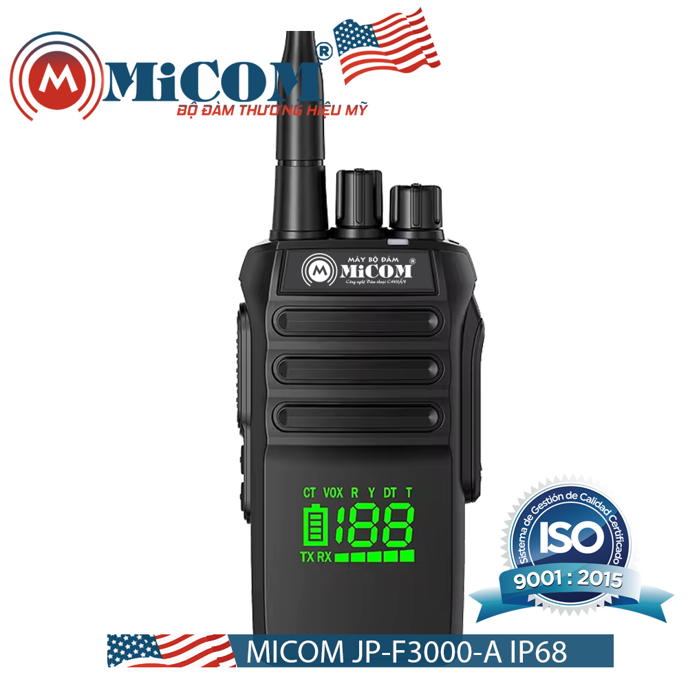 Bộ đàm MiCOM JP-F3000-A (IP68) thương hiệu Mỹ