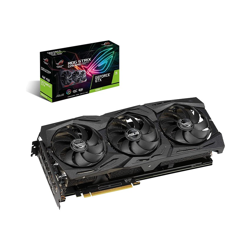 Card Màn Hình Asus Rog-Strix-Gtx1660Ti-O6G-Gaming  (6Gb/Ddr6/192-Bit/Hdmi/Display Port /Hdcp Support)