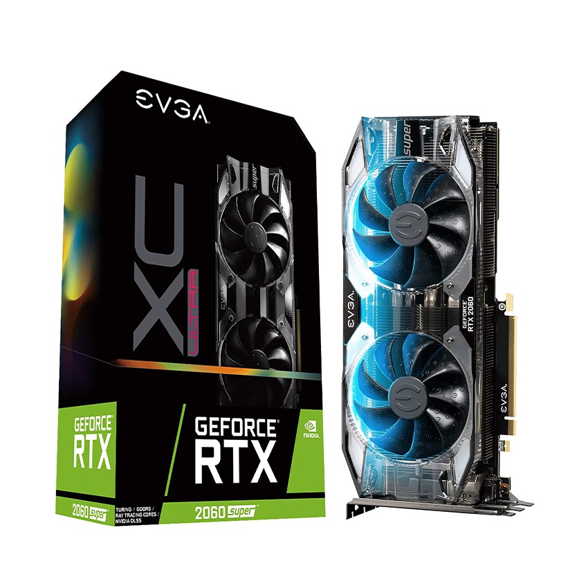 Card màn hình EVGA GeForce RTX 2060 Super XC ULTRA GAMING-8GB (8GB GDDR6, 256-bit, HDMI+DP+Type C) 