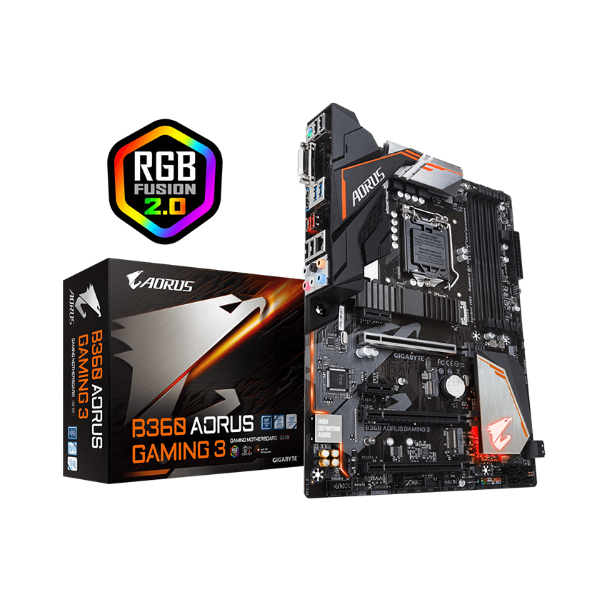 Mainboard Gigabyte B360 Aorus Gaming 3 (Intel B360/Socket 1151-v2/4 khe RAM DDR4)