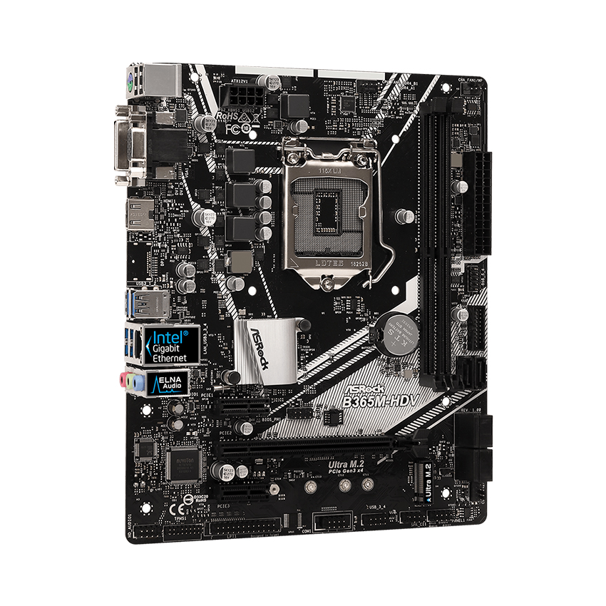 Mainboard ASROCK B365M-HDV (Intel B365/Socket 1151/mATX/2 khe RAM DDR4)