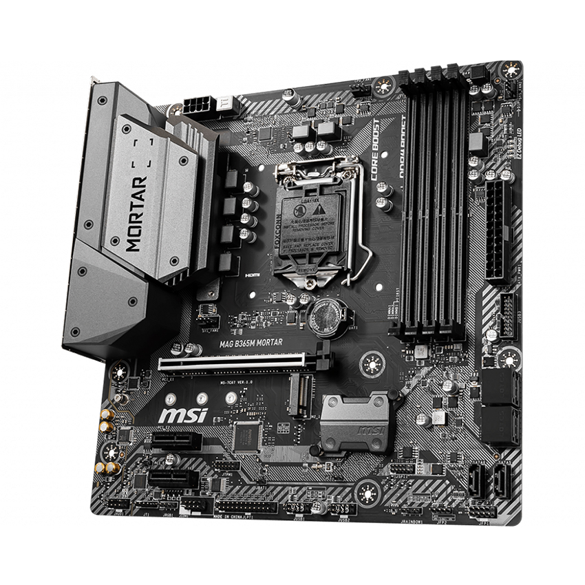 Mainboard MSI MAG B365M Mortar (Intel B365/Socket 1151-v2/m-ATX/4 khe RAM DDR4)