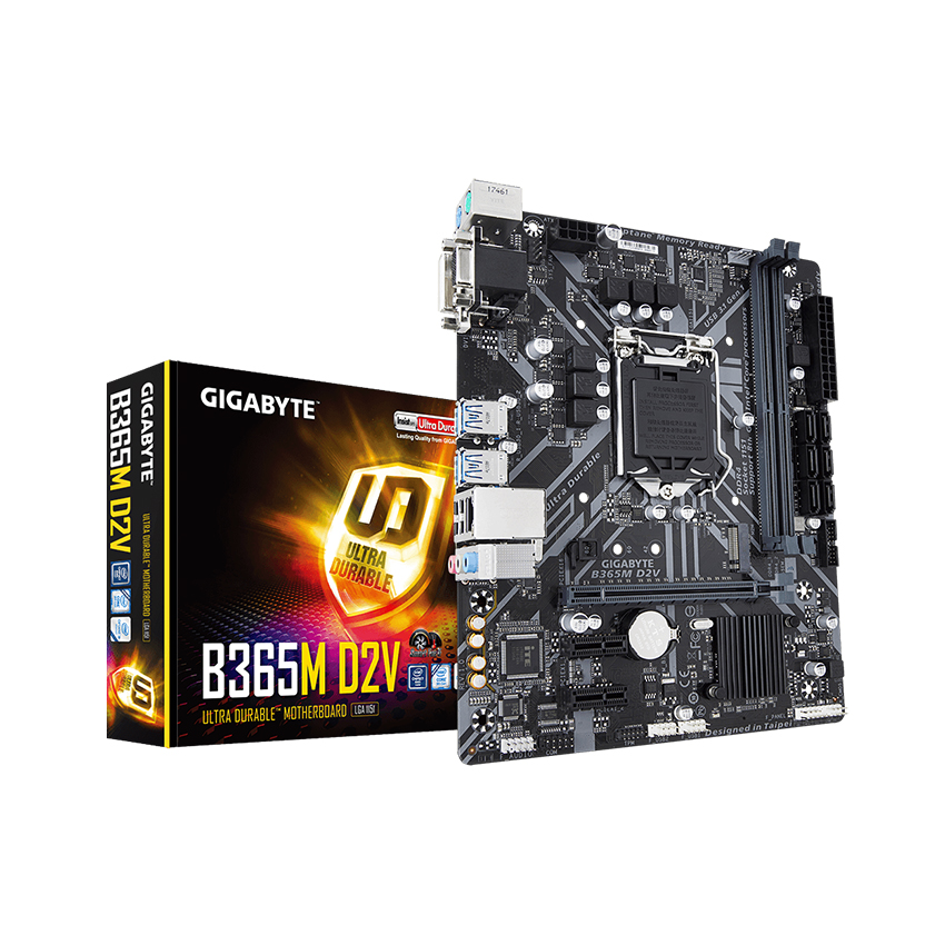 Mainboard GIGABYTE B365M-D2V (Intel B365/Socket 1151-v2/mATX/2 khe Ram DDR4)