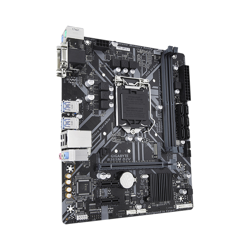 Mainboard GIGABYTE B365M-D2V (Intel B365/Socket 1151-v2/mATX/2 khe Ram DDR4)