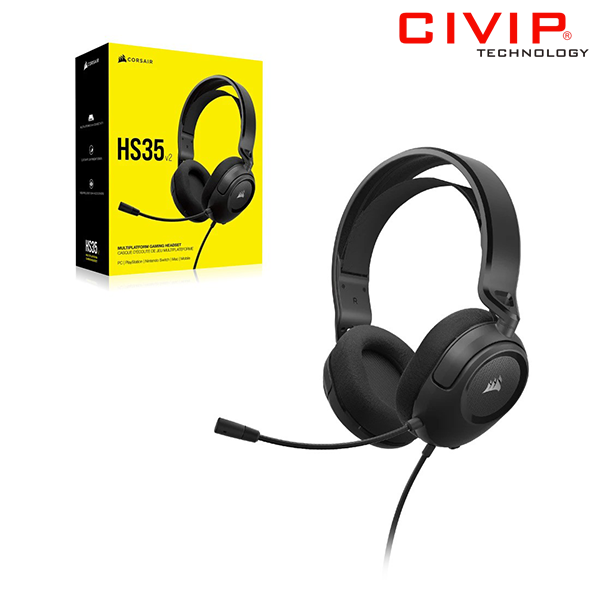 Tai nghe Corsair HS35 V2 Stereo Carbon