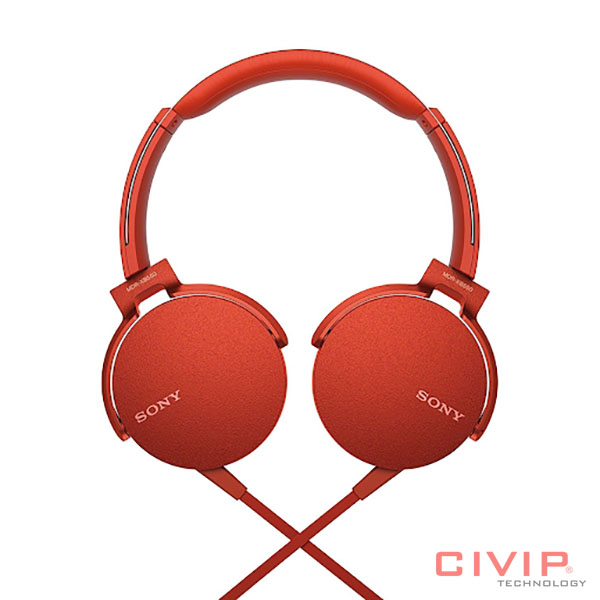 Tai nghe Sony MDR-XB550APRCE (RED)