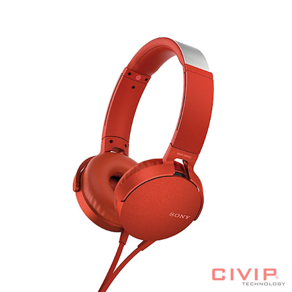 Tai nghe Sony MDR-XB550APRCE (RED)