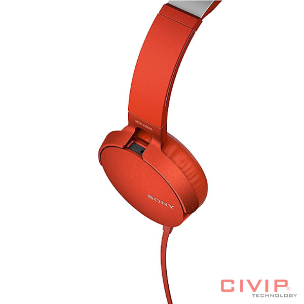 Tai nghe Sony MDR-XB550APRCE (RED)