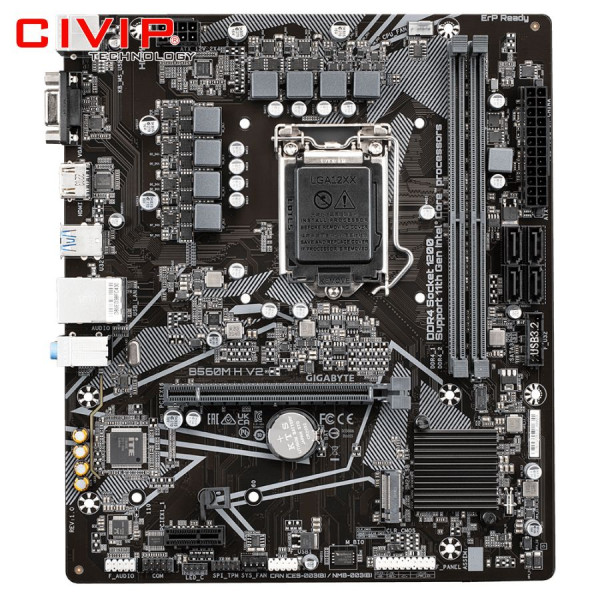 Mainboard Gigabyte B560M H V2 (Chipset B560, CPU Intel LGA 1200, DDR4, mATX, VGA / HDMI)