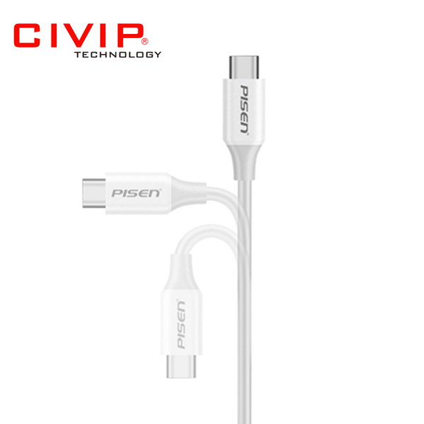 Cáp sạc Pisen USB-C to USB-C Quick Dual 5A 1200mm (TCC04-1200)