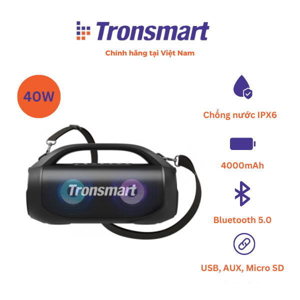 Loa bluetooth Tronsmart Bang SE, Bluetooth 5.0  40W