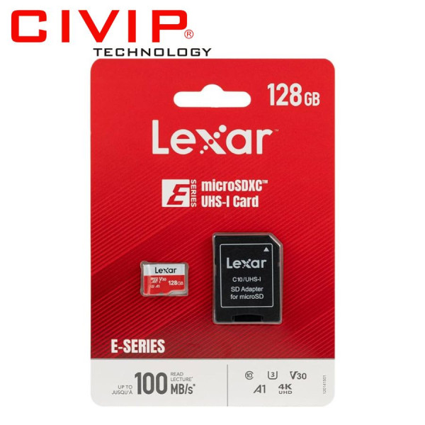 Thẻ nhớ Lexar 128GB LMSESXX128G-BNAAA Micro SD