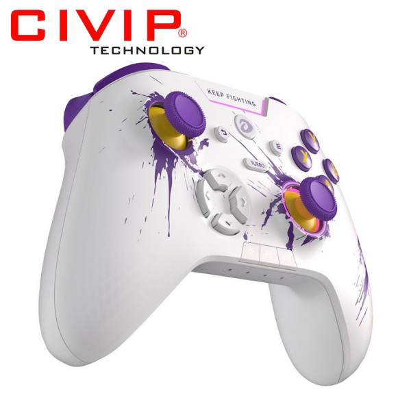 Tay cầm chơi game DareU H105 White Purple