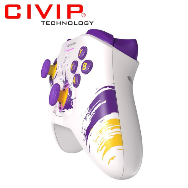 Tay cầm chơi game DareU H105 White Purple