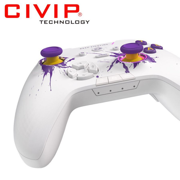 Tay cầm chơi game DareU H105 White Purple