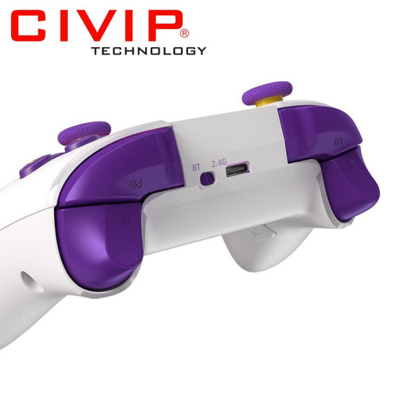 Tay cầm chơi game DareU H105 White Purple