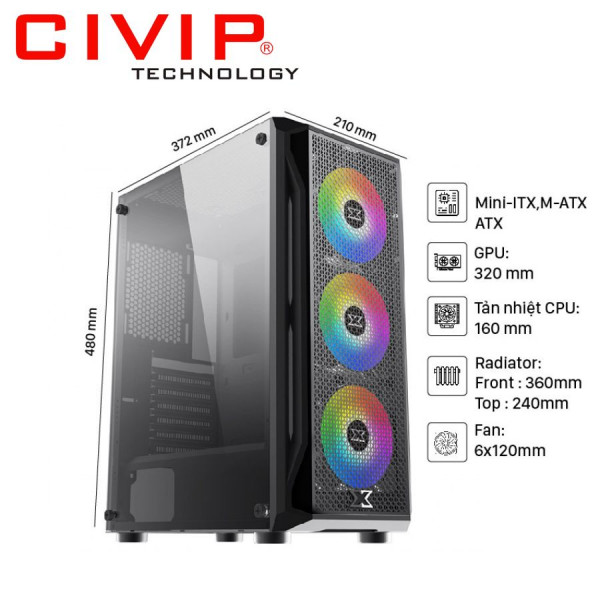 Case Xigmatek GAMING X 3F EN49899