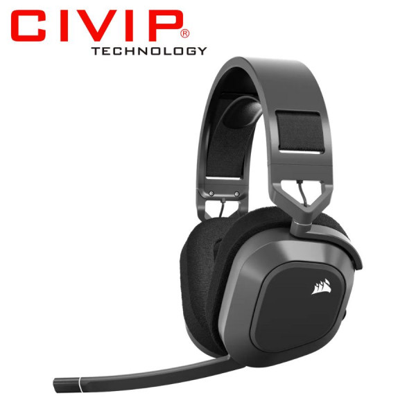 Tai nghe Corsair HS80 MAX WIRELESS - Steel Gray