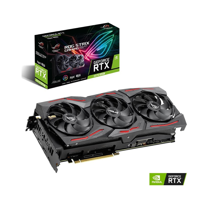 Card màn hình Asus ROG-STRIX-RTX 2070 Super-A8G GAMING (8GB/DDR6/256-bit/HDMI+DP)